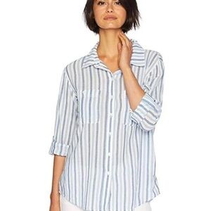 NWT Sanctuary Women's Steady Boyfriend Shirt/ BLUE